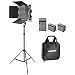 Produktbild Neewer Bi-Farbe LED Video Licht und Ständer Set mit Akku und dimmbarem Ladegerät 660 LED mit U Halterung und Barndoor(3200-5600K,CRI 96+),3-6,5 Fuß Lichtständer für Studio, YouTube Aufnahme (2er Pack)