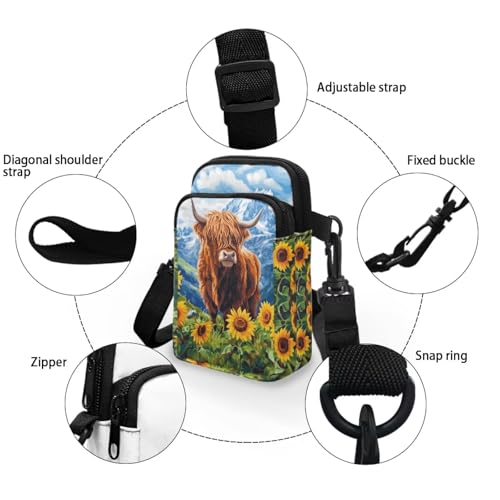 Image of Xpyiqun Small Crossbody Bag Women Phone Purses Sling Shoulder Handbag Cross Body Pouch Wallet Bags