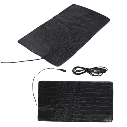 Happyyami 2 Uds 3 Colchones para Mascotas Colchones para Mascotas Mantas Eléctricas Calentador De Animales Eléctrica para Cuero PU