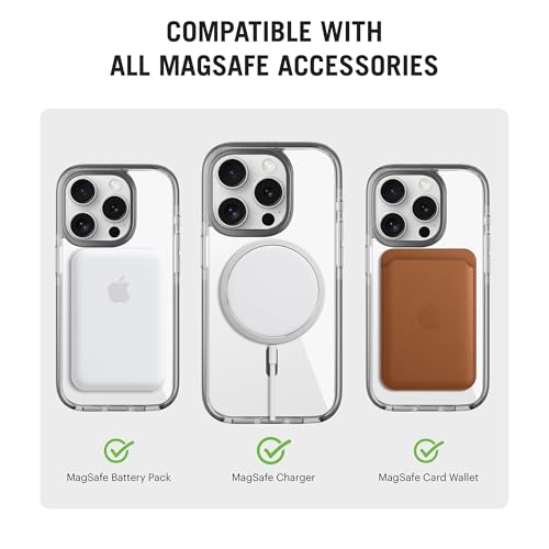 Image of DailyObjects Stride 3.0 Clear MagSafe Phone Case Cover for iPhone 15 Pro Max