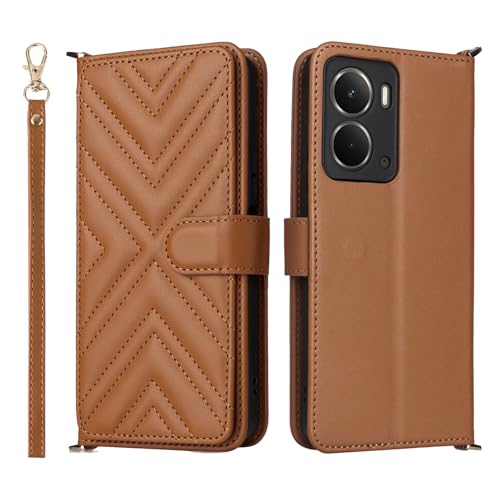 Coque Realme Neo7x 5G BELLA BEAR Étui Portefeuille Cuir Marron - 6