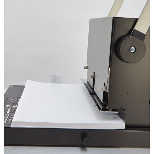 CARL Heavy Duty Paper Punch 3 Hole, 300 sheet,Black and Silver - Thumbnail 4