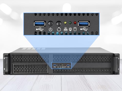 Image of Rosewill 2U Server Chassis Rackmount Case | 4 x 3.5 /2.5 inch HDD, 1 x 5.25 Device | Micro-ATX Compatible | 2 x 80mm PWM Fans | 2 x USB 3.0 | RSV-Z2700U