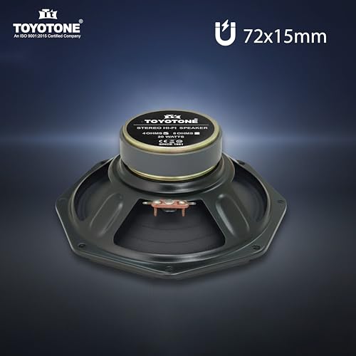 Image of 6 inch Inch / 20 Watt / 4 Ohms /Octagon Speaker Dual Cone 72X15 Magnet for Car and Home Audio Speaker Siva Paper Cone, Siva Spider and 100% Pure Copper Kapton Coil(Not Subwoofer and Woofer)