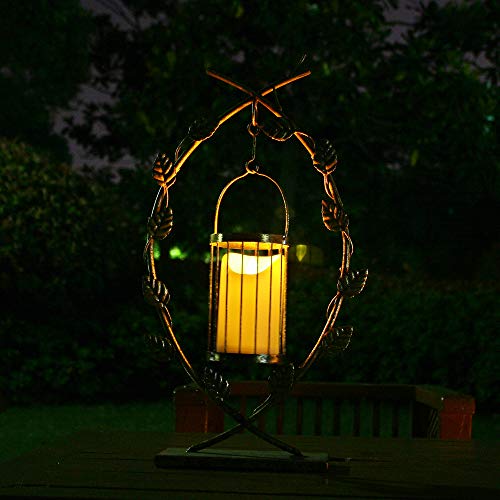 Image of Outdoor Waterproof Flameless LED Pillar Candle with Timer Battery Operated Plastic Flickering Decorative Fake Candle Light for Home Kitchen Halloween Christmas Wedding Party Decor Supplies 3 inchx 6 inch