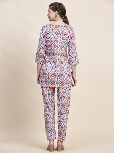 Image of Truvon Fashions Women Cord Set, Kurta and Pant Set