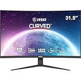 MSI G321CUV 31.5' Monitor Gaming Curvo, 3840x2160 (4K UHD), 60Hz / 1ms, angolo di visione di 178°, HDR Ready, Anti-sfarfallio, VESA