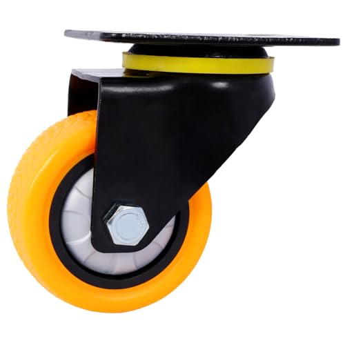 Carretilla plegable con ruedas de TPU de 3" y frenos miniatura 4