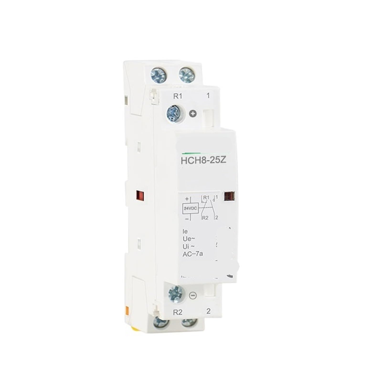 Contacteur Rail DIN HCH8-25 2P 25A 2NO 12 commutateur modulaire basse tension CC 24V