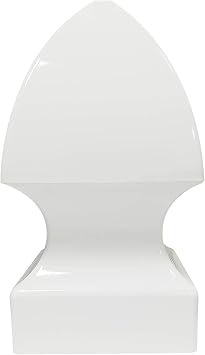 Gothic Fence Post Cap - 4" x 4" Vinyl, White