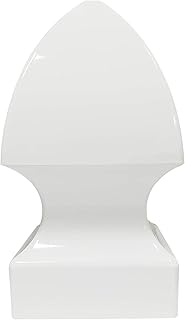 4 Inch Vinyl Gothic Fence Post Cap/Vinyl Post Cap Perfect for 4" x 4" Vinyl Fence Post White/PVC Vinyl Fence Post for Outdoor
