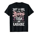 Photo Gallery solo una ragazza che ama lo yoga e il karaoke regalo donne maglietta Photo Gallery solo una ragazza che ama lo yoga e il karaoke regalo donne maglietta