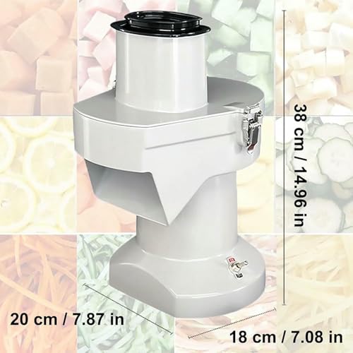 Cortadora comercial de vegetales 3 en 1 200 W miniatura 6