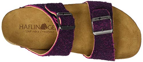 Image of HAFLINGER Andrea Elegant Leather Sandals with Rubber Sole and Cork Latex Footbed Unisex