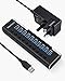 Price comparison product image Powered USB 3.0 Hub RSHTECH 10 Port Aluminum USB 3.0 Data Hub Splitter with Individual On/Off Switches and 12V/3A Power Adapter (RSH-A10)