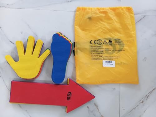 Image of GSi Spot Markers - Non-Slip Non-Toxic Poly Spots - Floor Markers for PE, Sports & Classroom Activities