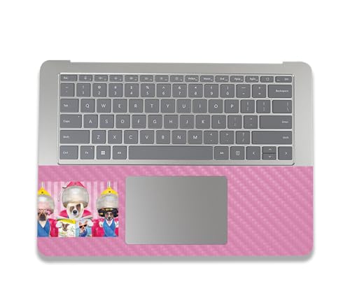 Image of MightySkins Carbon Fiber Skin Compatible with Microsoft Surface Laptop Studio 2 (2023) Full Wrap Kit - Dog Divas | Protective, Durable Textured Carbon Fiber Finish | Easy to Apply | Made in The USA