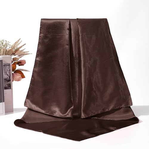 35" Large Square Satin Head Scarf - Square Hair Bandanas Silk Hair Scarf Large Scarf Sleeping Head Wraps for Women3