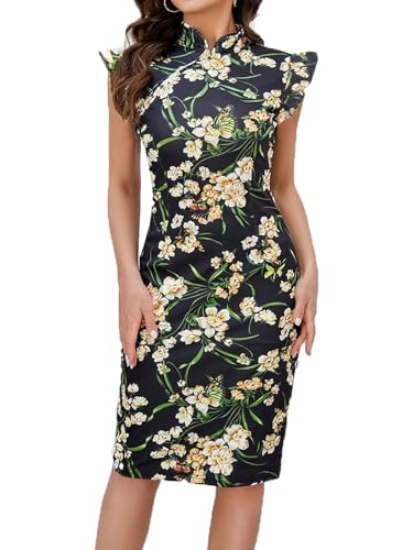 oxiuly Vintage Women Graduation Dresses 2026 Trendy Elegant Midi Formal