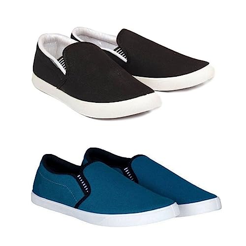 Image of HOTSTYLE Premium Casual Shoes Slip On Sneakers for Men |Combo Pack of 2|176