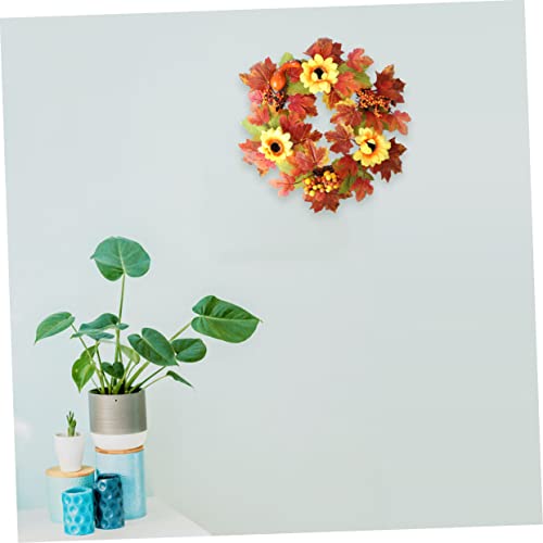 Couronne de tournesol automnale pour une ambiance chaleureuse