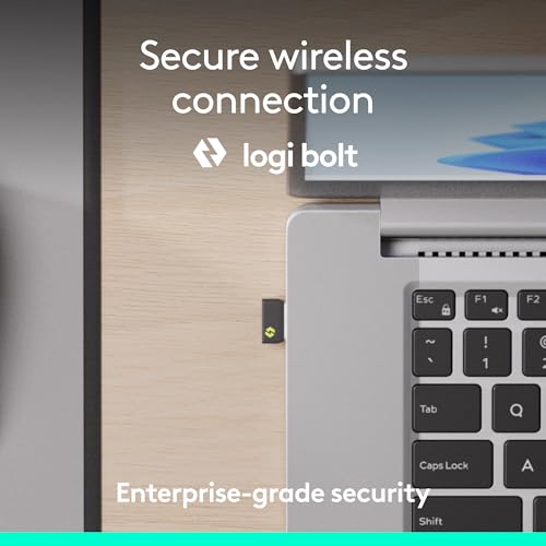 Image of Logitech Signature Slim MK955 Combo for Business | Copilot Edition, Microsoft Copilot, Copilot in Windows, Wireless Keyboard and Mouse, Quiet Typing, Secure Receiver, Bluetooth, Windows - Graphite
