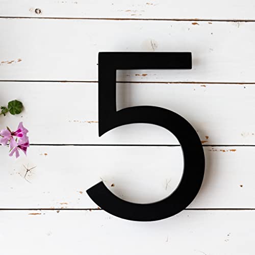 10 Inches Custom Floating Address Numbers,Modern House Numbers,Aluminum Solid #TOP5