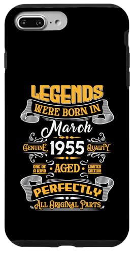Legend February 1955 Vintage 71st Birthday Tees Made in 1955 �X�}�z�P�[�X iPhone 7 Plus/8 Plus �p