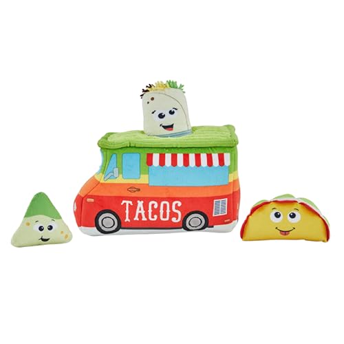 Outward Hound Hide A Taco Plush Dog Toy Puzzle, Taco Truck, Large (Pack of 1)
