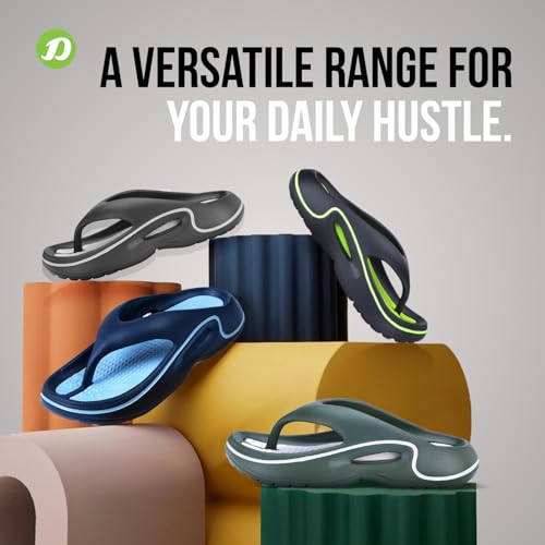 Image of DOCTOR EXTRA SOFT Men's Premium Slippers with Soft Acupressure Foot Massager for Adult | Comfortable & Light Weight| Stylish & Anti-Skid | Casual Waterproof & Everyday Flip Flops for Gents & Boys D-544