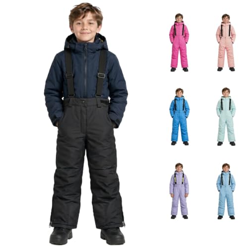 Kids Boys Snow Pants Waterproof Ski Pants Winter Bibs Overalls 11-12 Y - image 1