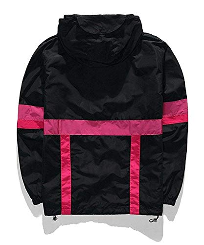 AITFINEISM Men's Lightweight Windbreaker Jacket Casual Zip Up Jackets With Hooded2