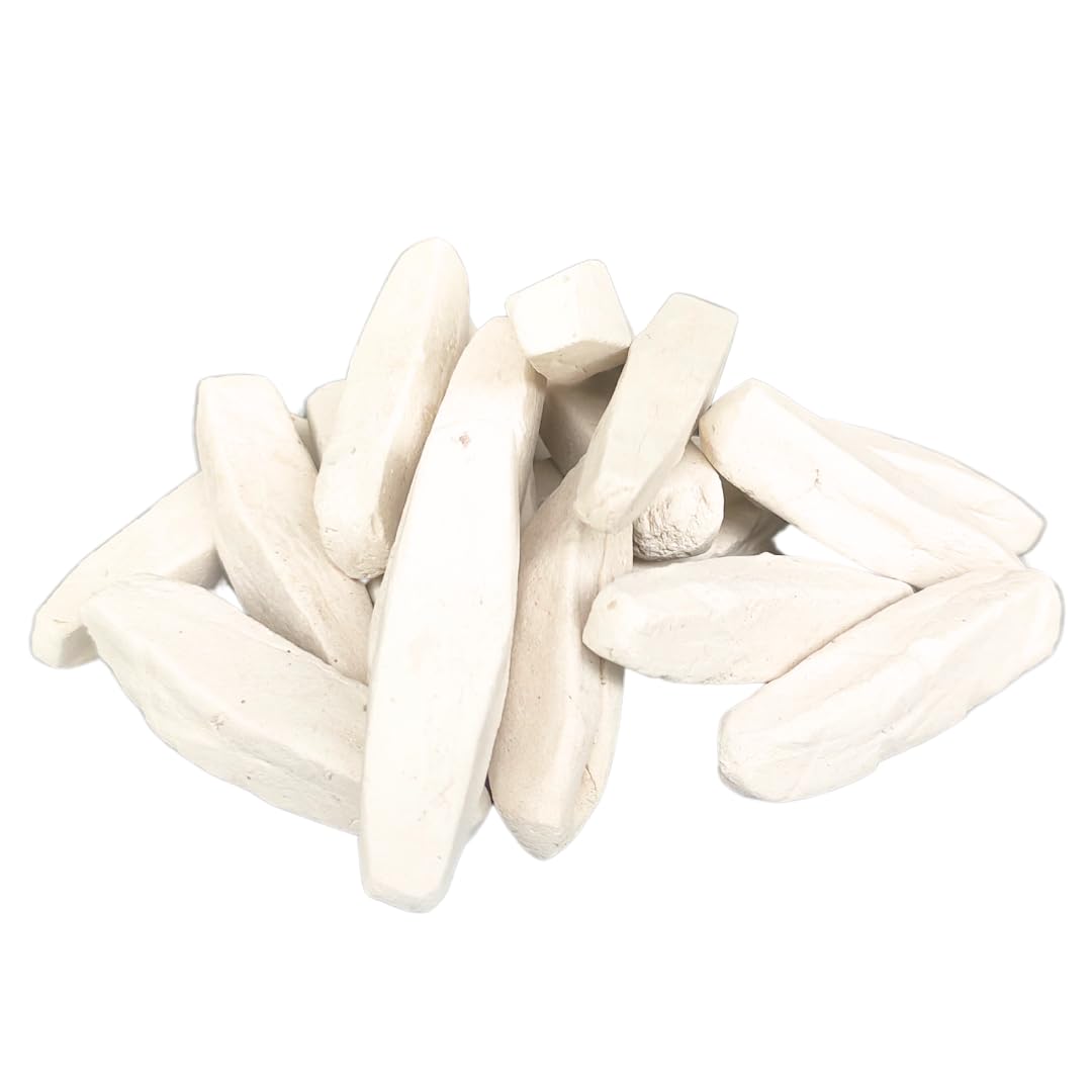 E-VARTHAGAM Jaderi Special Namakatti Holy White Sticks Set of 6, Srichurnam Thiruman Stick, Ash & Clay, Nama by Vaishnava,100% Orginal