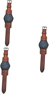 3Pcs Relógios Masculinos Relógio Masculino Relógio De Couro Masculino Reloj Deportivo Para Hombre Relógio Para Homens Relógios Masculinos Relógio De Pulso Masculino Relógio De