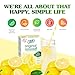 True Citrus TRUE LEMON Original Lemonade Drink Mix | No Artificial Sweeteners, Low Calorie | Water Flavor Packets & Water Enhancer with Stevia 30 Count (Pack of 1)