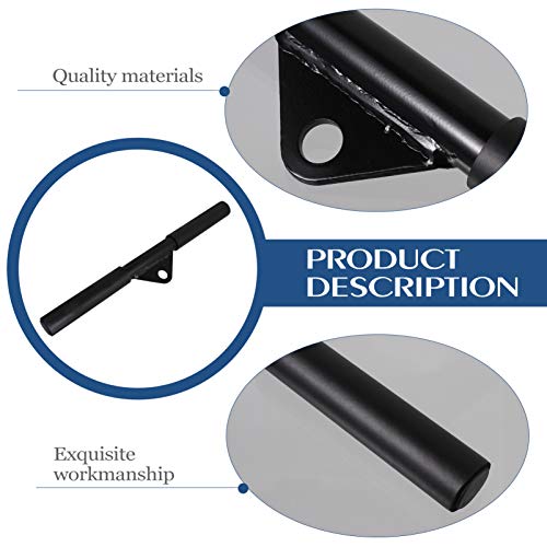 BESPORTBLE – Cabo de fixação de barra reta com manoplas de borracha, barra de treinamento muscular p