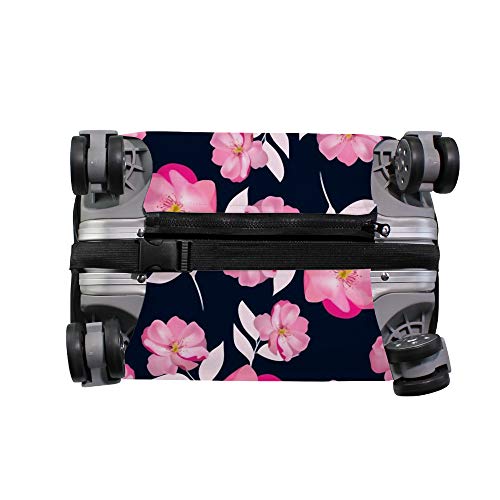 Housse de transport pour bagages protège valise contre rayures rose - 5