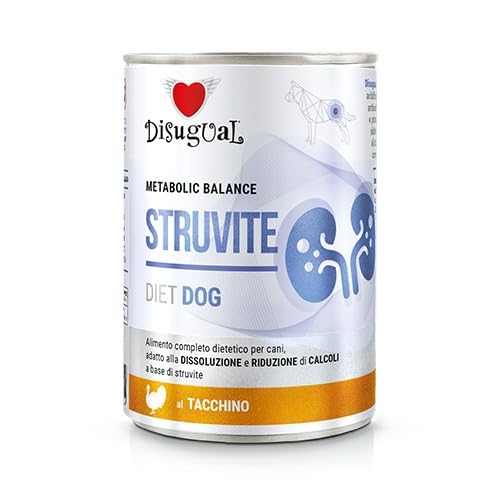 Disugual Dieta Cibo umido per cani 6 x 400 gr (Pavo Struvite)