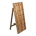 Porte-bouteilles en bois de teck vertical 25 bouteilles 110 cm