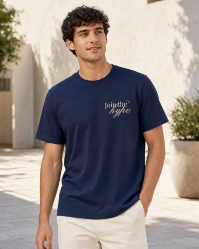Image of Nobero Men's Regular Graphic Printed T-Shirt for Men | Soft Cotton | Classic Fit | Printed Casual Tshirt for Men