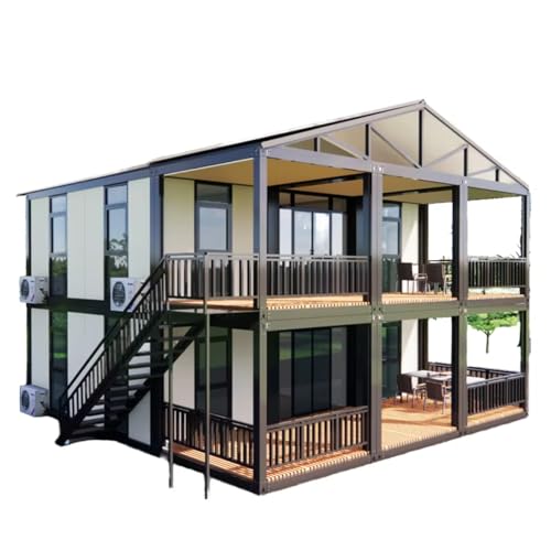 Tiny Home Customized 40ft 2-Storey Portable Steel Modular Prefabricated Villa for Family Home Tiny Apartments School Mall Container House - Image 3
