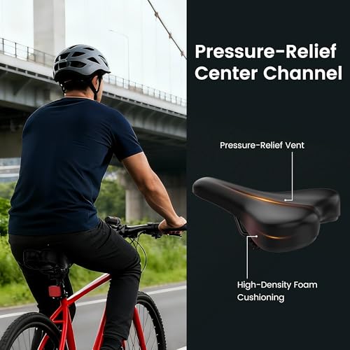 MOPHOTO Hybrid Bike for Adults, 700C City Commuter Bicycle,