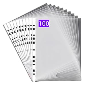 PUTOAHAO 100 Stück Klarsichthüllen A4 Glasklar