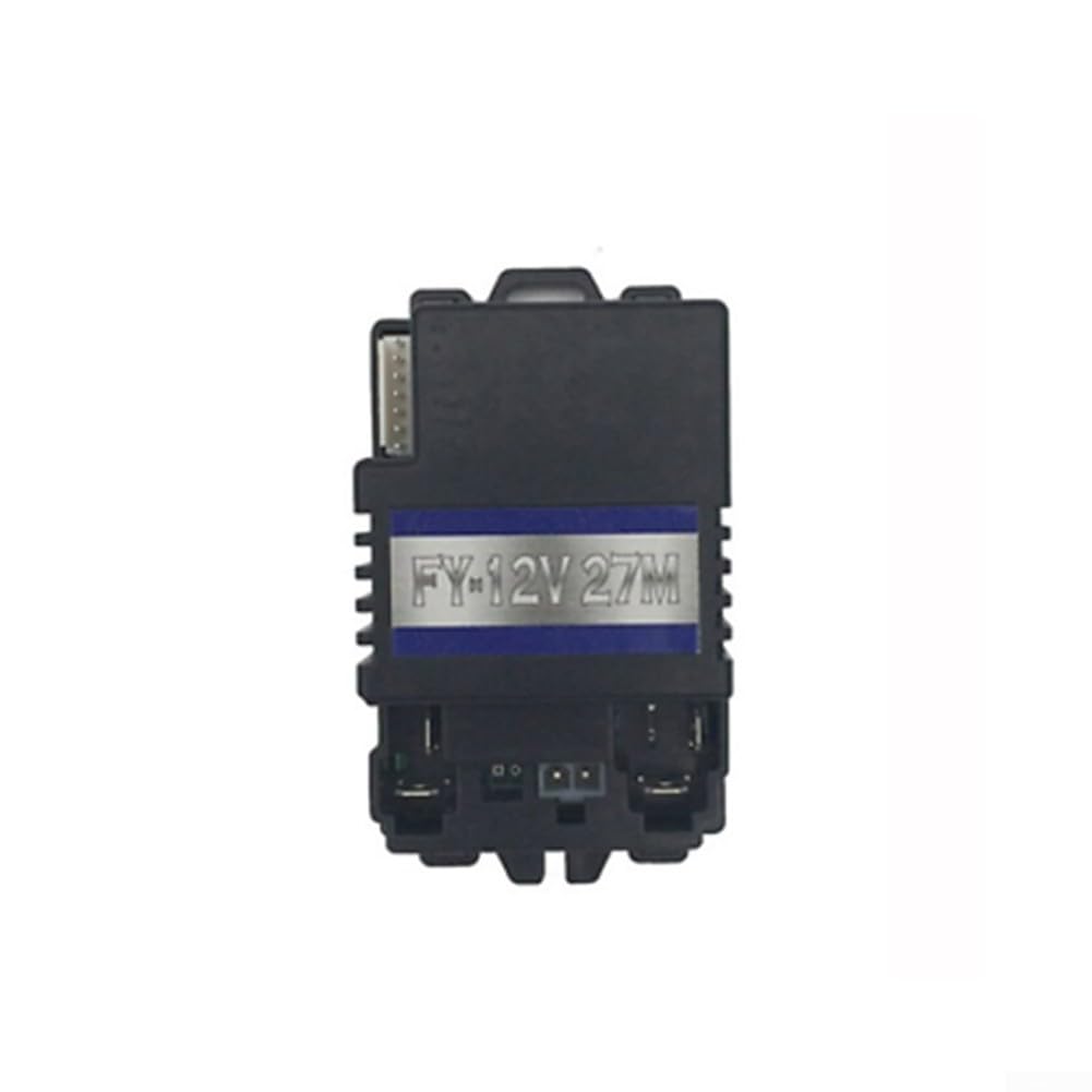 Récepteur de télécommande 27 MHz 6 V et 12 V pour voiture jouet électrique pour enfants, compatible avec les modèles FY-6V FY-12V 27,145 MHz, ensemble émetteur contrôleur à 4 voies (FY-12 V 27 m)