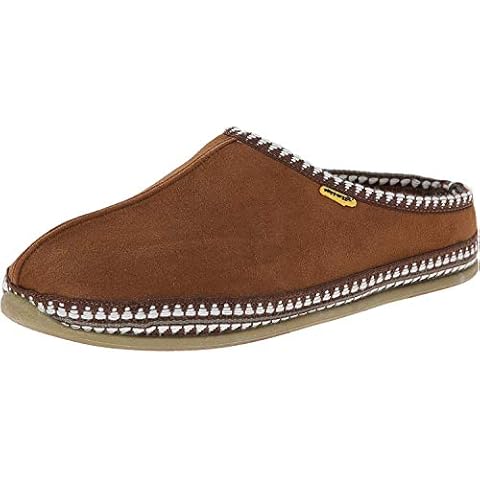 Deer Stags Slipperooz Wherever Adult Slippers, Black, Chestnut, 11 W Cover