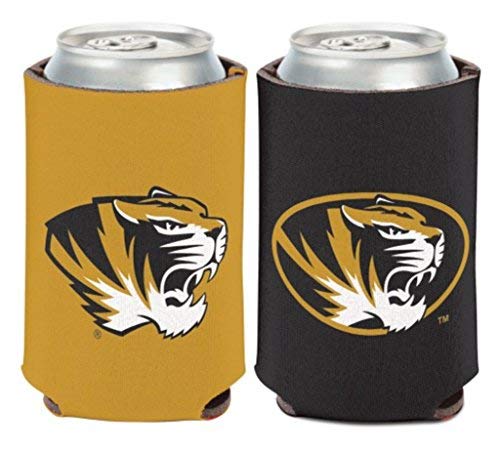 WinCraft NCAA University Missouri Tigers 1 Pack 12 oz. 2-Sided Can Cooler