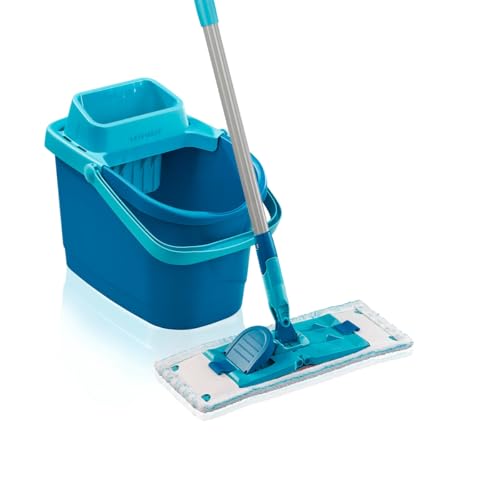 Leifheit Set Power CLEAN, Wischer für Alle, rückenschonender Bodenwischer mit Reinigungsklingen, Wischtuchpresse zum Auswringen, Wischmopp Set mit Eimer,Wischmopp für alle Hartböden mit Click-System Leifheit Set Power CLEAN, Wischer für Alle, rückenschonender Bodenwischer mit Reinigungsklingen, Wischtuchpresse zum Auswringen, Wischmopp Set mit Eimer,Wischmopp für alle Hartböden mit Click-System
