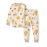 Burt's Bees Baby Baby Boys Pajamas, 2-Piece Long Sleeve Tee and Long Pant Cotton PJ Set, Sizes for 12 Months to 12 Years