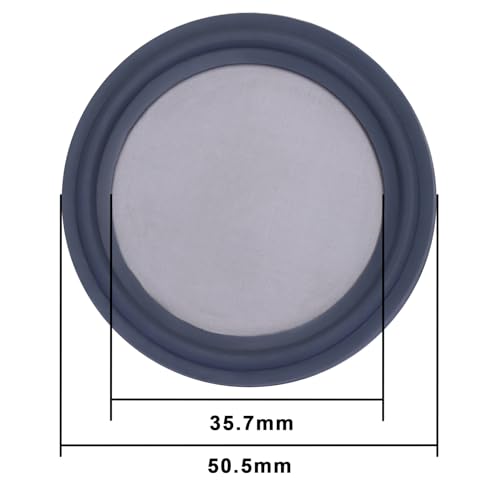 Image of DERNORD 1.5 inch FKM Sanitary Gasket w /Stainless Screen - Tri Clamp Clover (2000 Mesh)