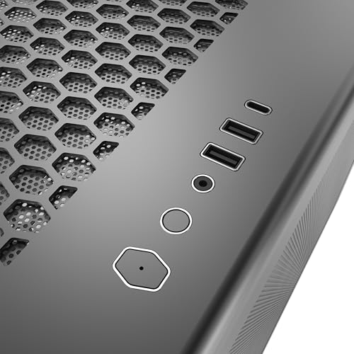 Image of Cooler Master Elite 600 ATX Mid-Tower Case Black | 7X Pre-Installed Reverse ARGB Fans | Tempered Glass Side Panel | 360mm AIO & ATX Mobo Support | USB 3.2 Gen 2x2 Type-C | RTX 50 Series GPU Ready